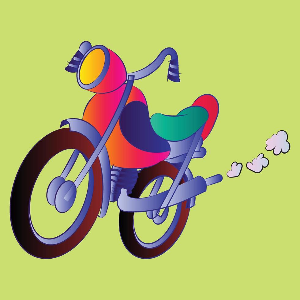 mão desenho padrão sem emenda de design de impressão de moto. design de ilustração vetorial para tecidos de moda, gráficos têxteis e estampas. vetor