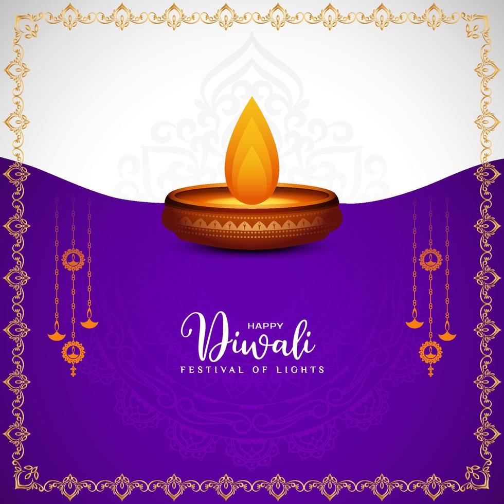 feliz diwali tradicional festival indiano design de fundo decorativo vetor