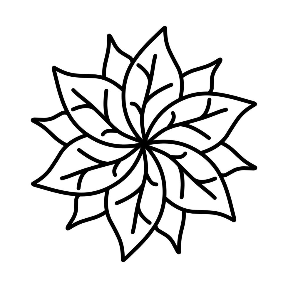 mandalas de flores. elementos decorativos. padrão ornamentado, ilustração vetorial. motivos islâmicos, árabes, indianos. vetor