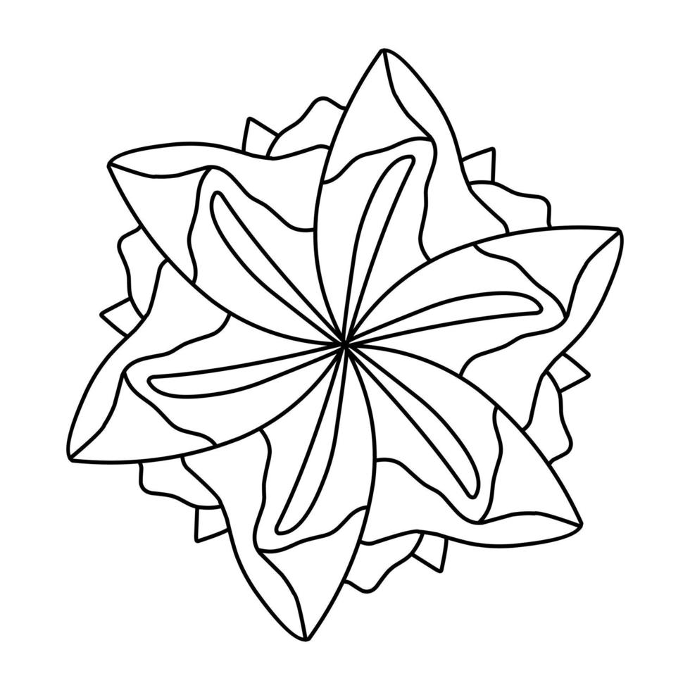 mandalas de flores. elementos decorativos. padrão ornamentado, ilustração vetorial. motivos islâmicos, árabes, indianos, marroquinos, espanhóis, turcos, paquistaneses, chineses, místicos, otomanos. vetor