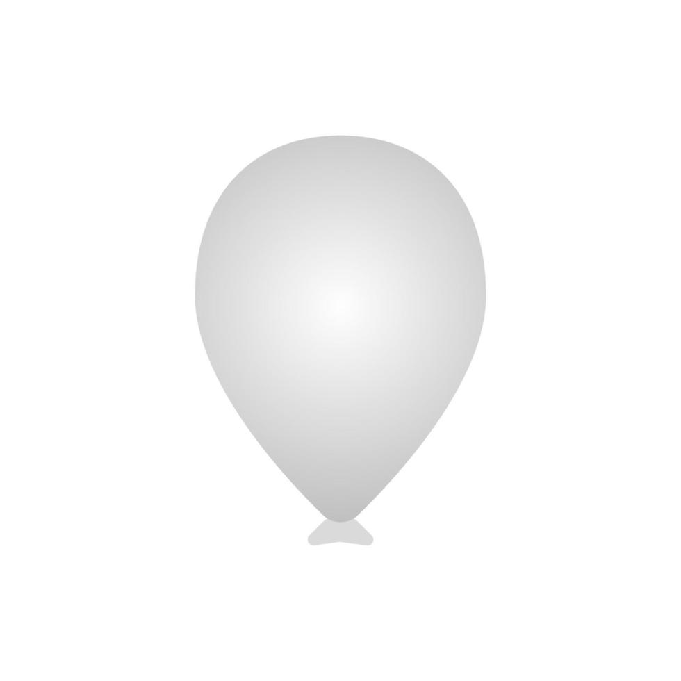 ilustração vetorial de elemento de balão branco, complemento, decoração de parabéns vetor