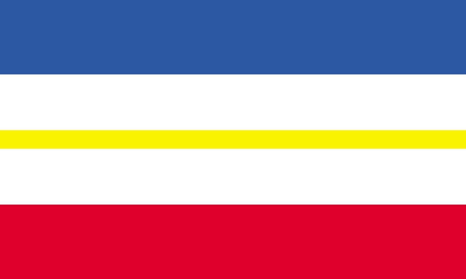 bandeira de mecklemburgo-vorpommern, estado da alemanha. ilustração vetorial. vetor
