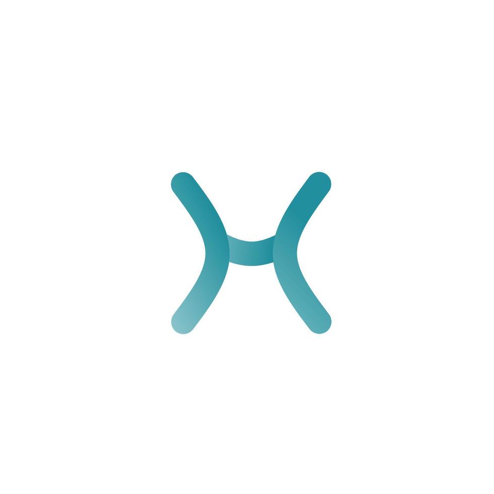 letra de ícone de design de logotipo vetorial h vetor