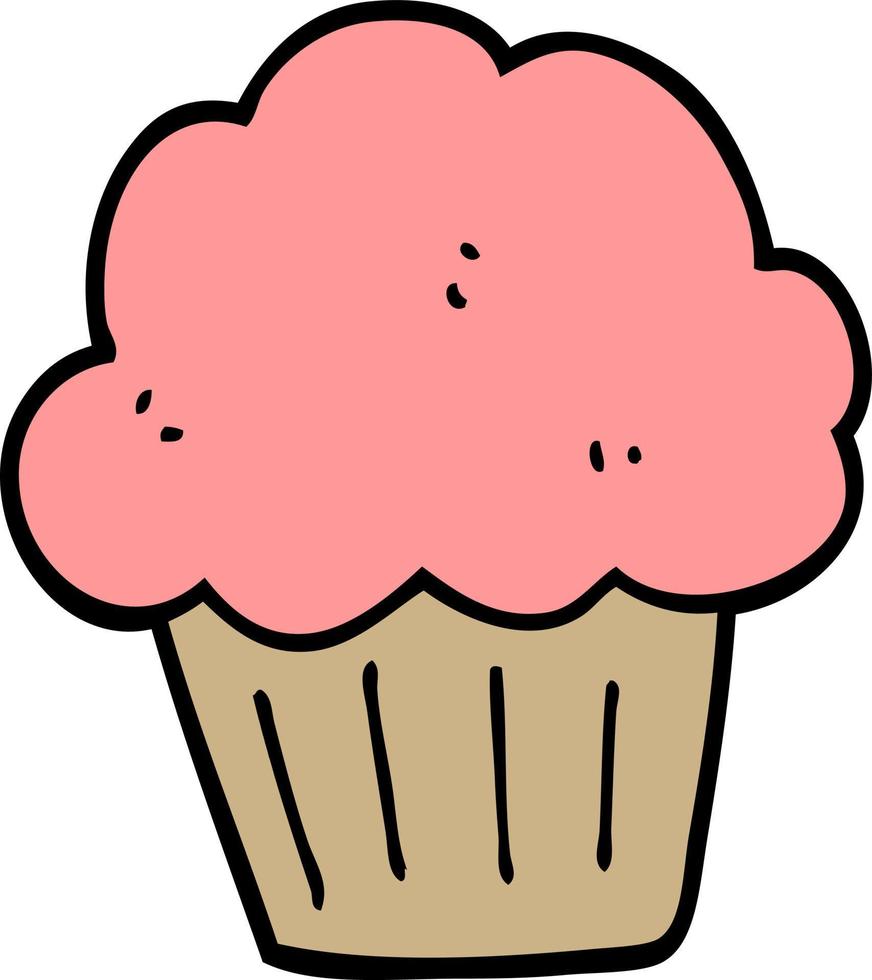 muffin de desenho animado vetor