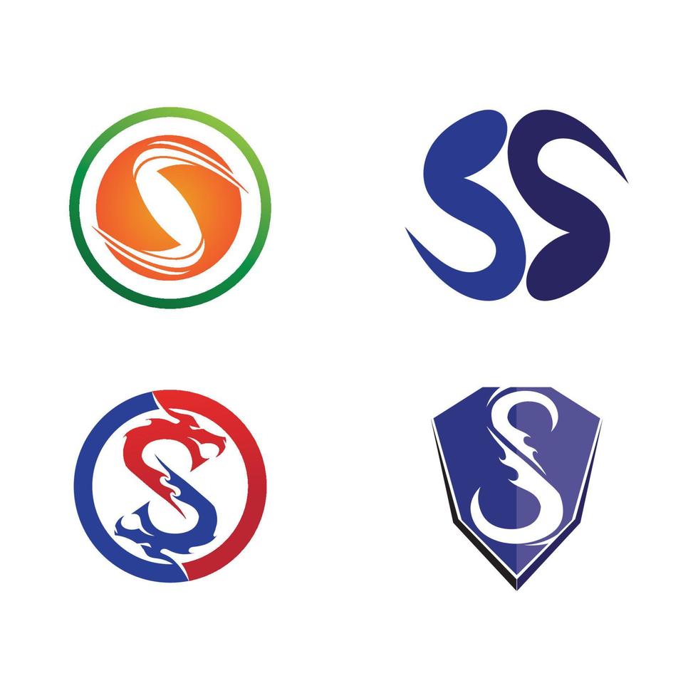 vetor de design de logotipo s de carta corporativa de negócios.