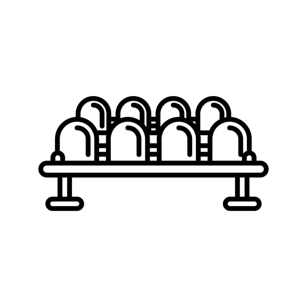 ícone de vetor de assentos