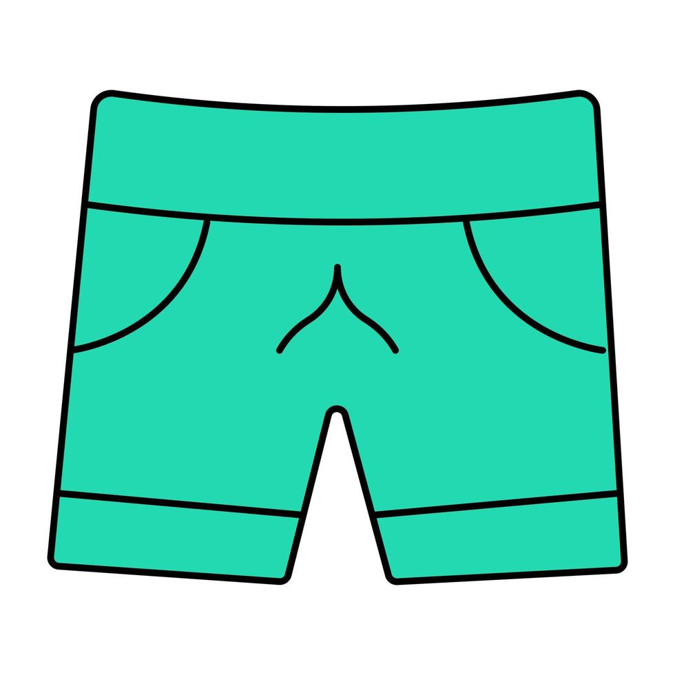 ícone de design perfeito de shorts vetor