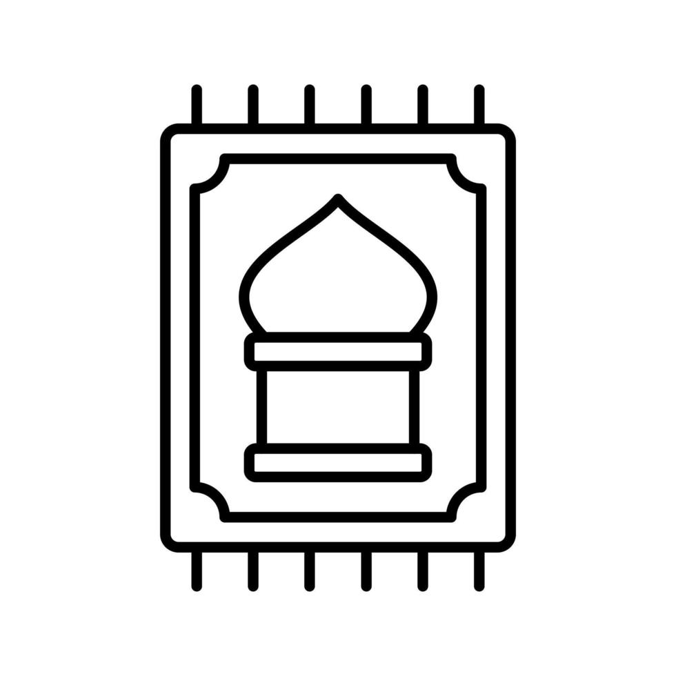 ícone de vetor de tapete de oração