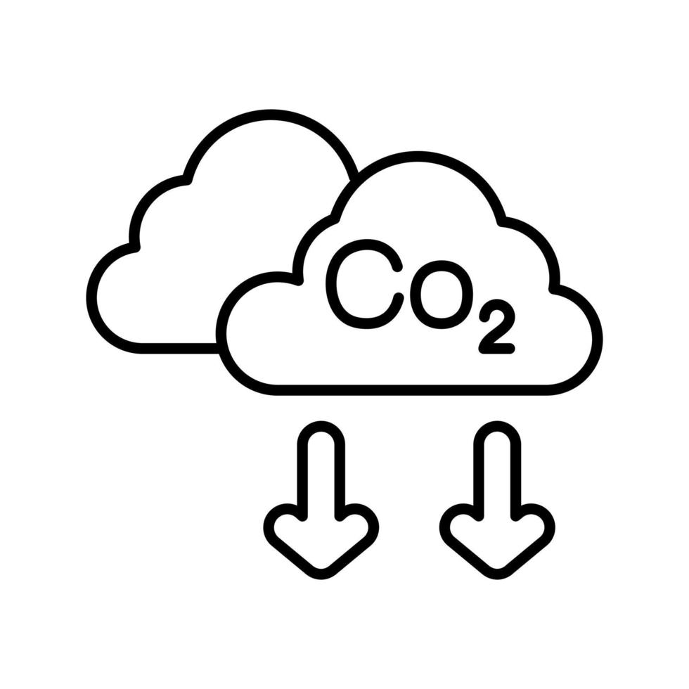 ícone de vetor de co2