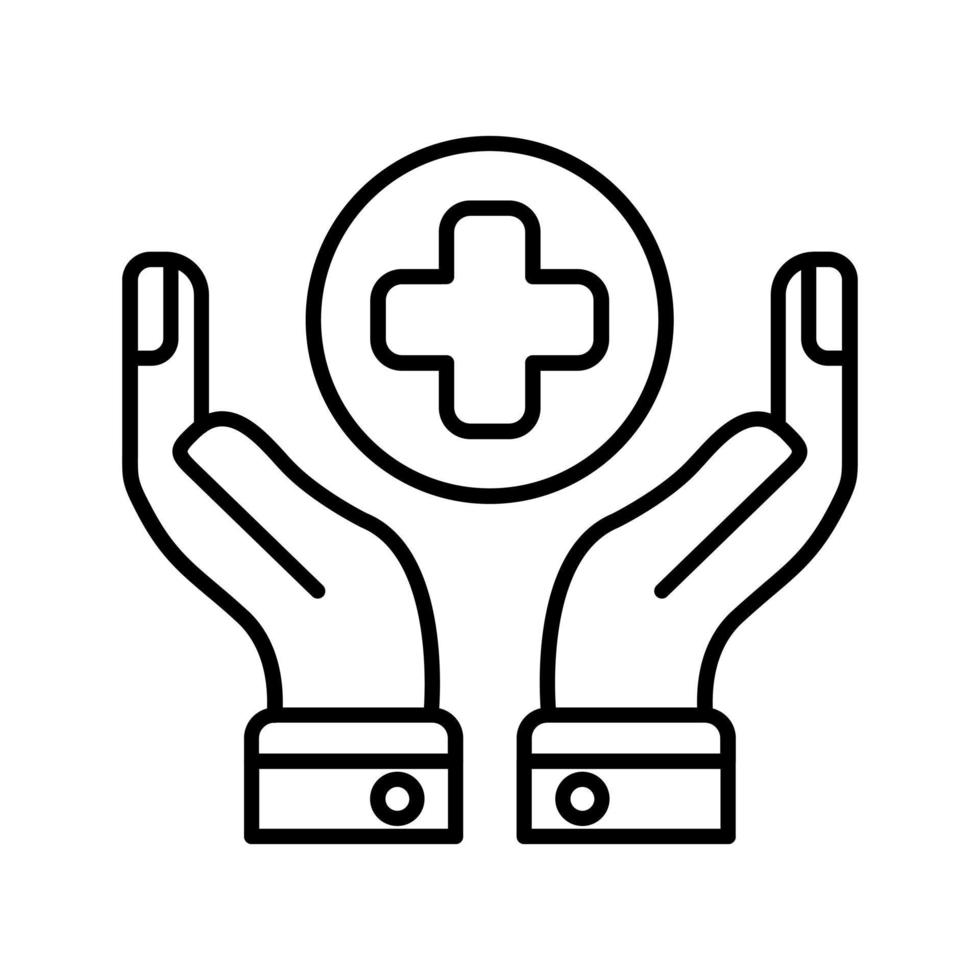 ícone de vetor de cuidados médicos