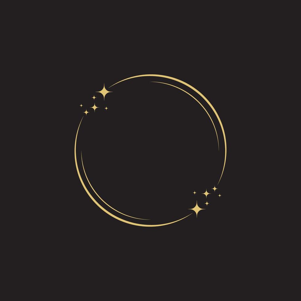 ilustração do projeto do ícone do círculo do vetor da estrela