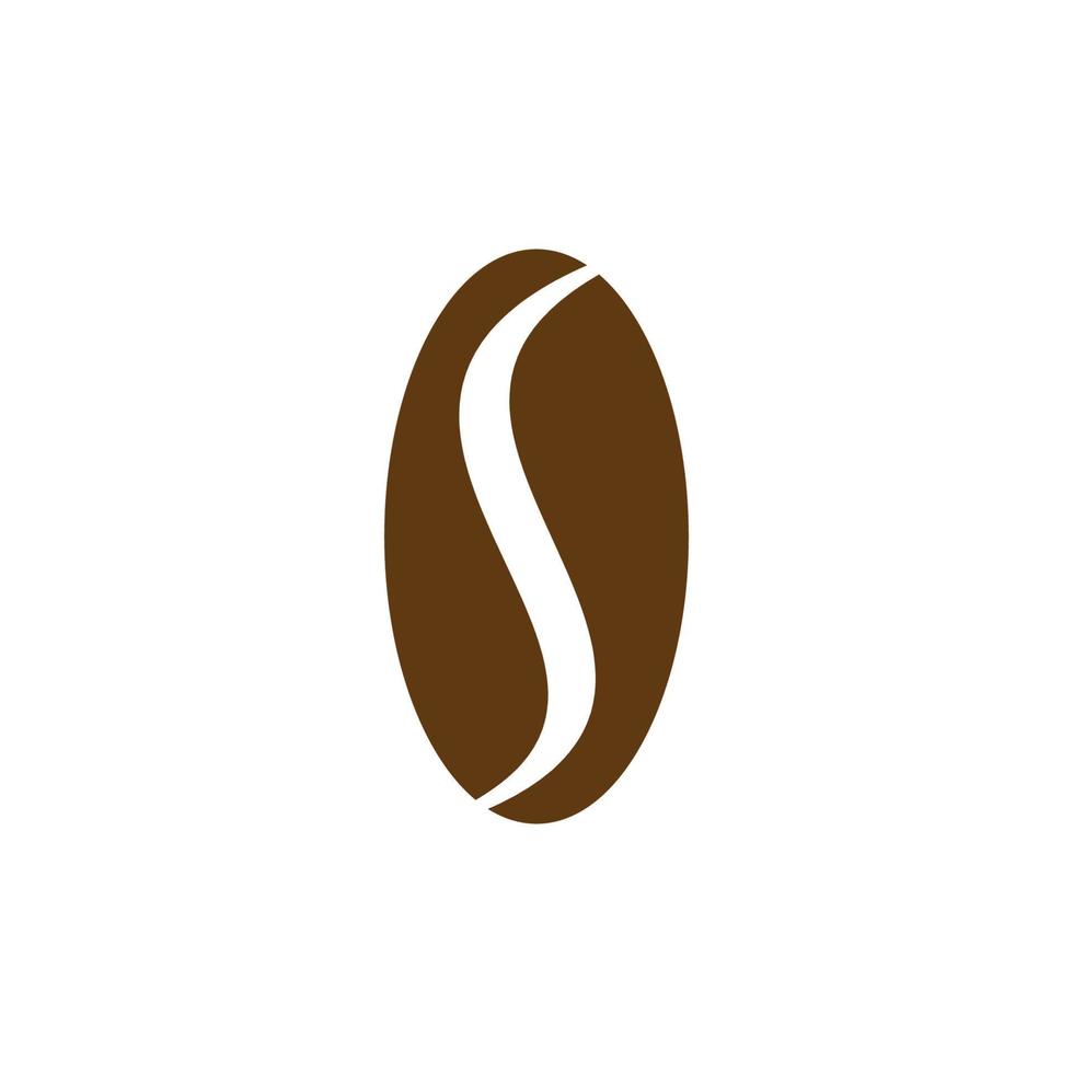 logotipo dos grãos de café vetor