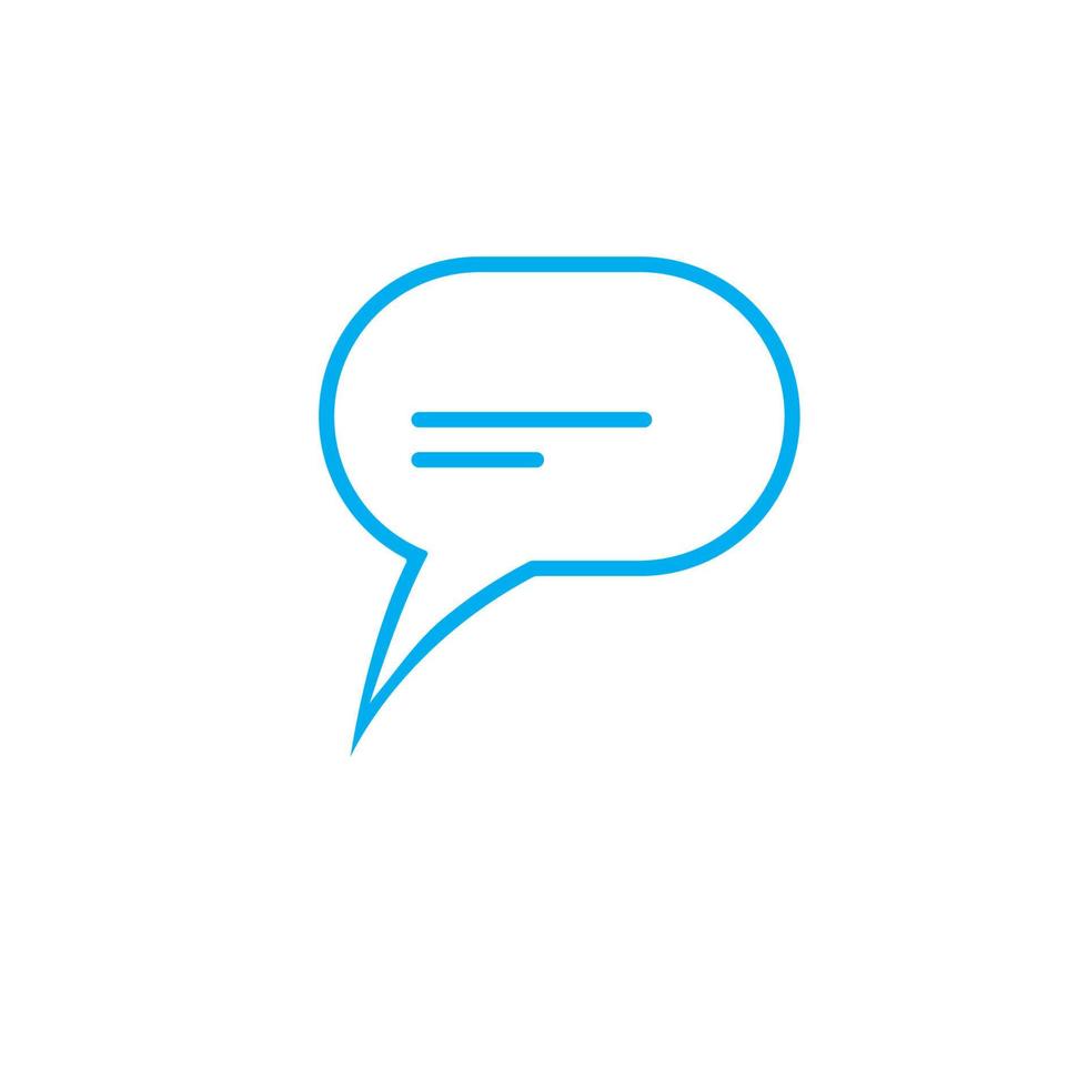 logotipo do ícone de balão de fala vetor