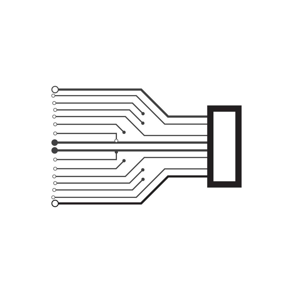 ilustração de tecnologia de circuito vetor