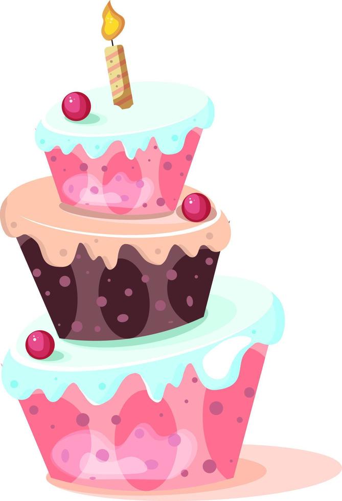 vetor de bolos de aniversário