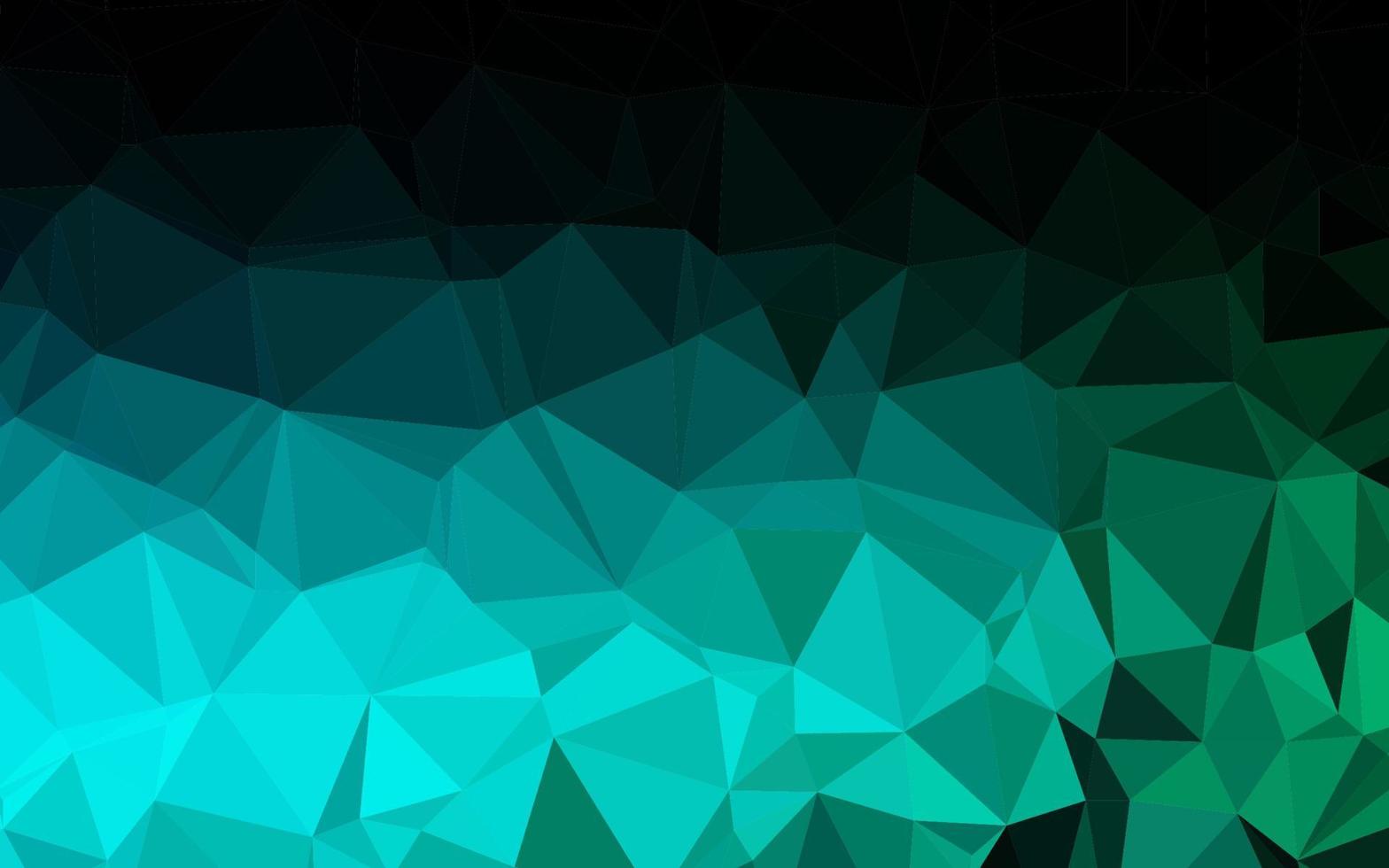 textura de triângulo embaçado de vetor azul escuro, verde.