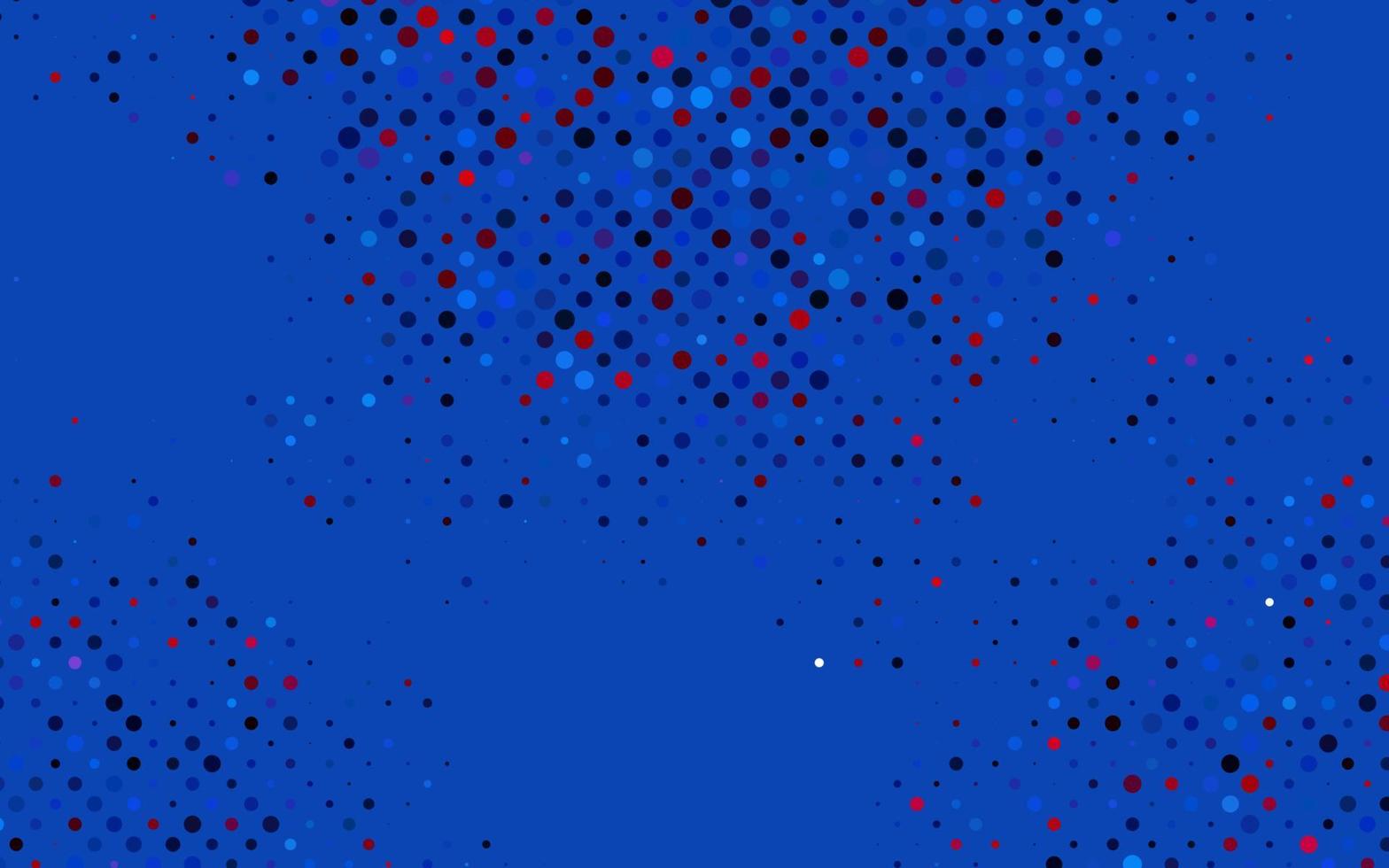layout de vetor azul e vermelho claro com formas de círculo.