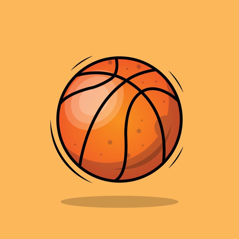 bola de basquete a ilustração vetor