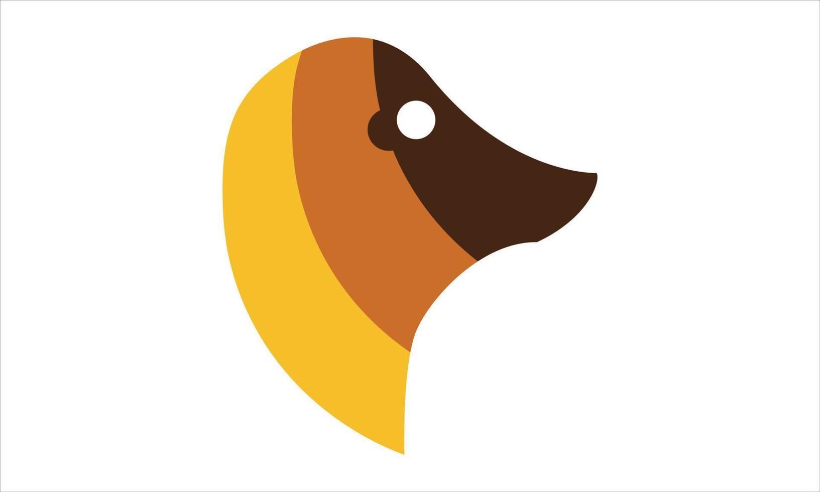 logotipo de cachorro e modelo de design de vetor de ícone