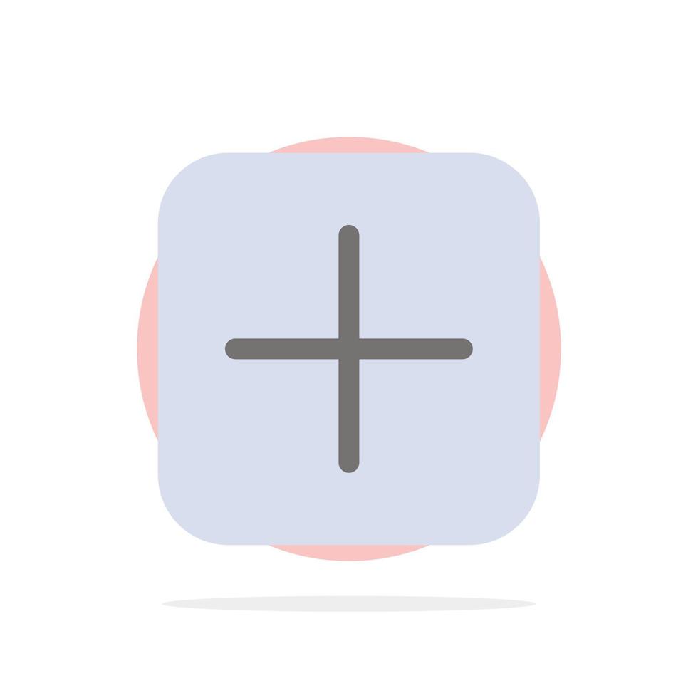 instagram plus define carregar ícone de cor plana de fundo de círculo abstrato vetor