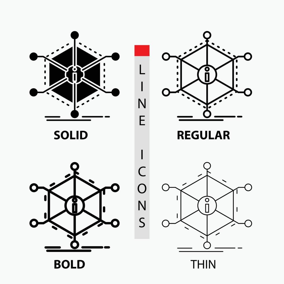 dados. ajuda. informações. em formação. ícone de recursos em fino. regular. linha em negrito e estilo de glifo. ilustração vetorial vetor