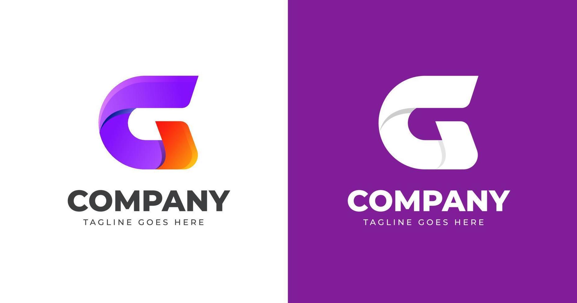 letra g logotipo marca identidade de marca negócios empresa design ícone vetorial vetor