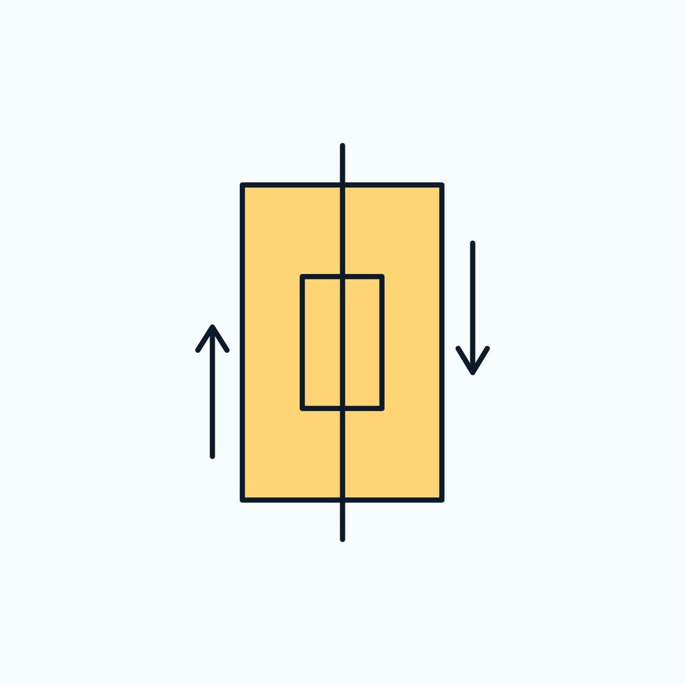 sincronizar. sincronização. dados. telefone. ícone plano de smartphone. sinal verde e amarelo e símbolos para site e aplicativo móvel. ilustração vetorial vetor