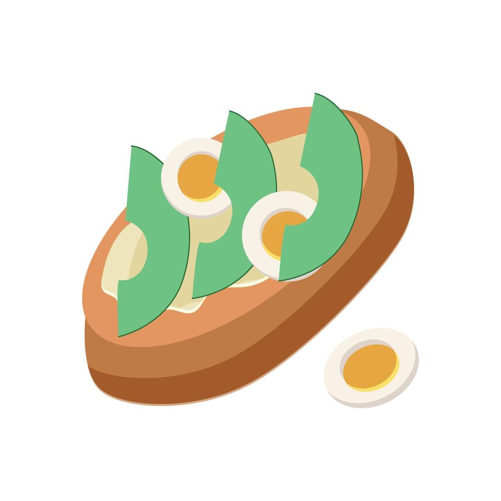 ilustrador vetorial de prato de ovo vetor