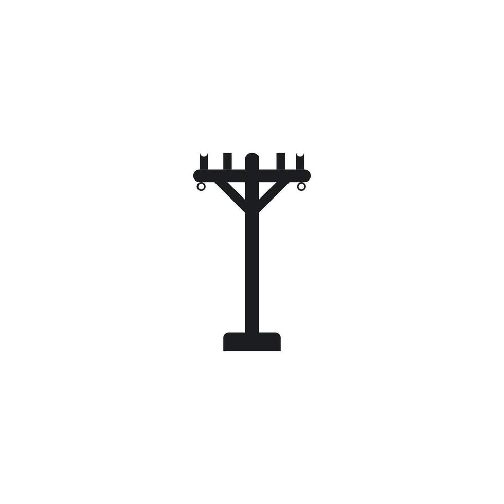 logotipo da torre elétrica vetor