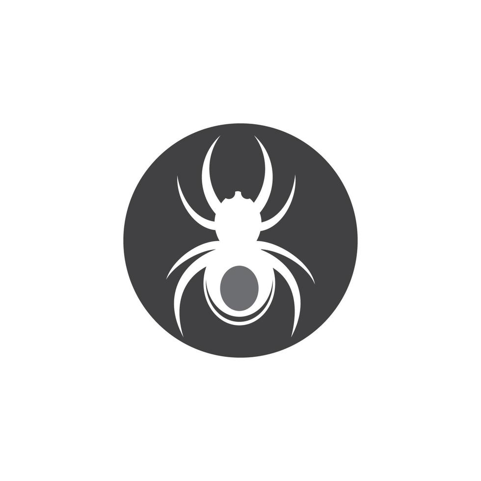 logotipo da ilustração de aranha vetor