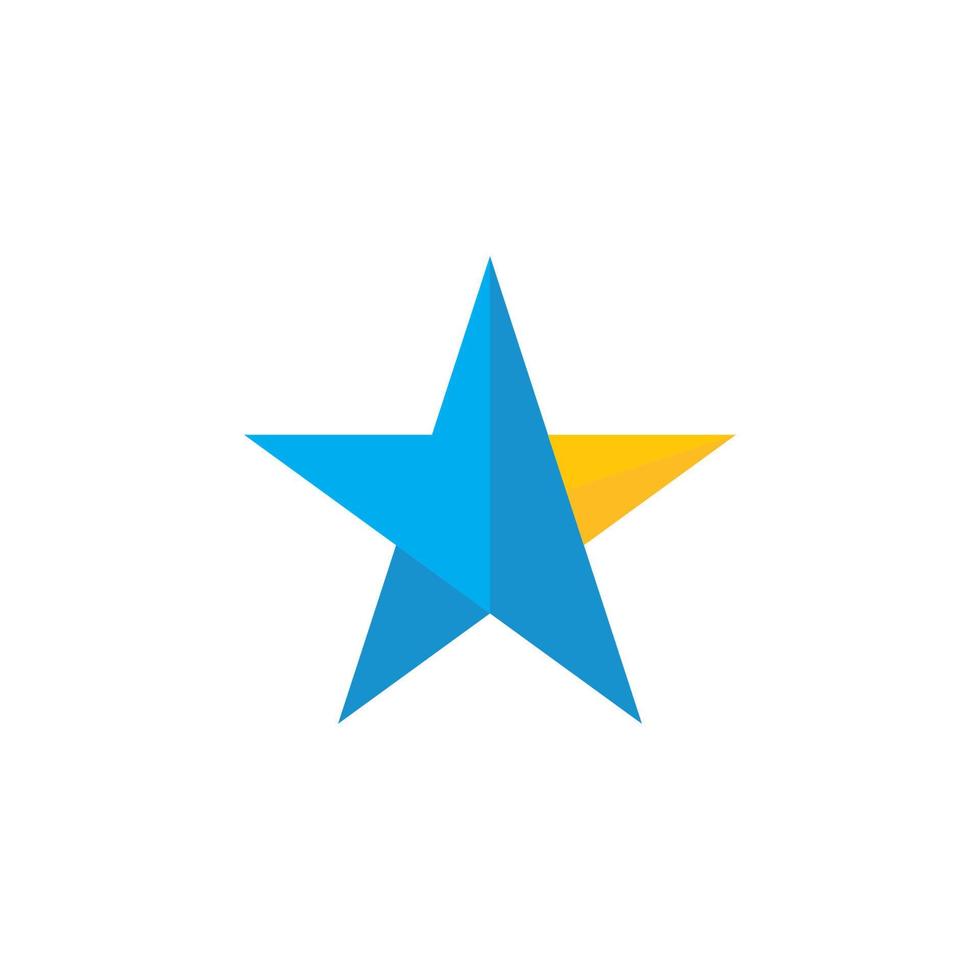 modelo de logotipo de estrela vetor