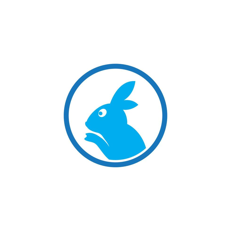 modelo de logotipo de coelho vetor