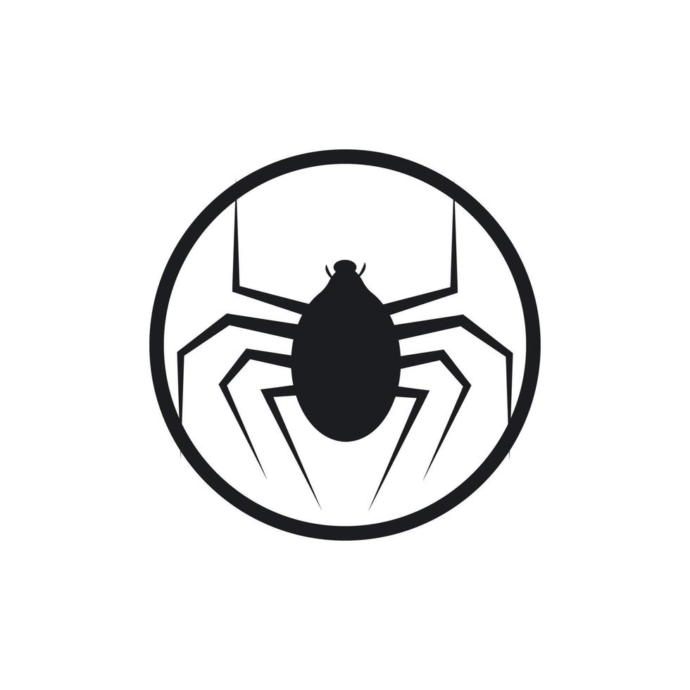 logotipo da ilustração de aranha vetor