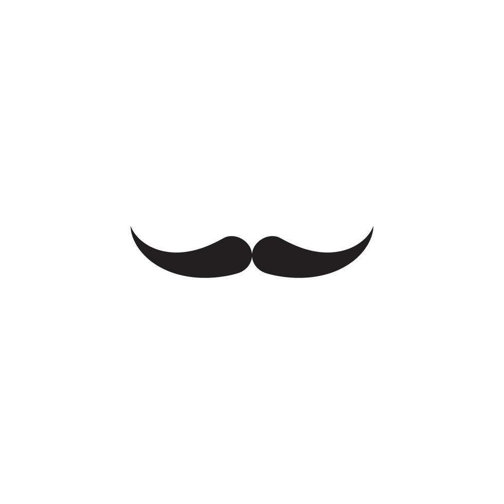 modelo de ícone de bigode vetor