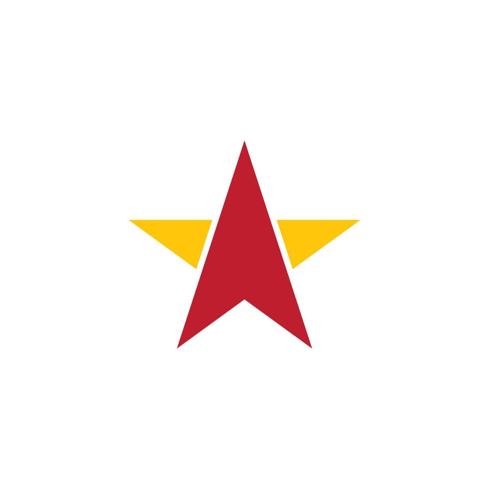 modelo de logotipo de estrela vetor