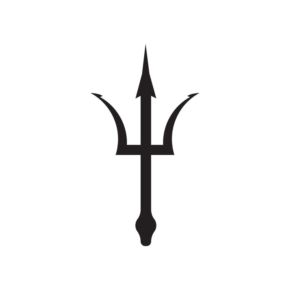 modelo de logotipo trident vetor