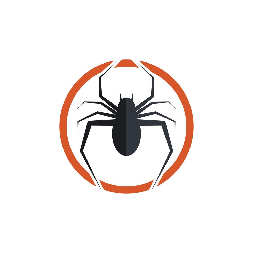 logotipo da ilustração de aranha vetor