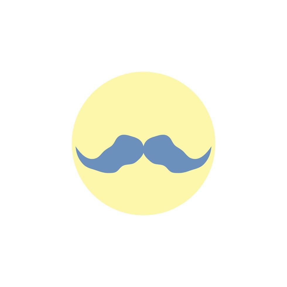 bigode. hipster. moveleiro. macho. ícone de glifo de homens. vetor