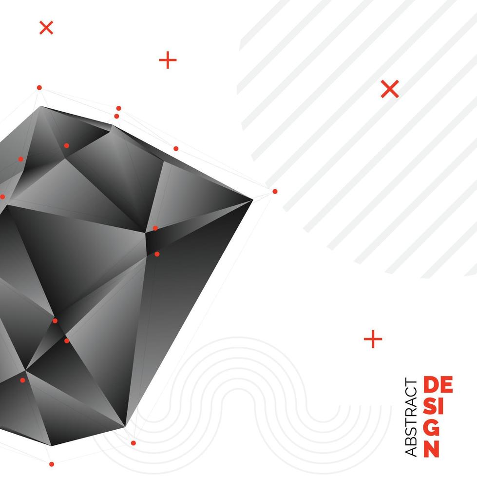 design de fundo triângulo embaçado de vetor preto. fundo geométrico em estilo origami com gradiente