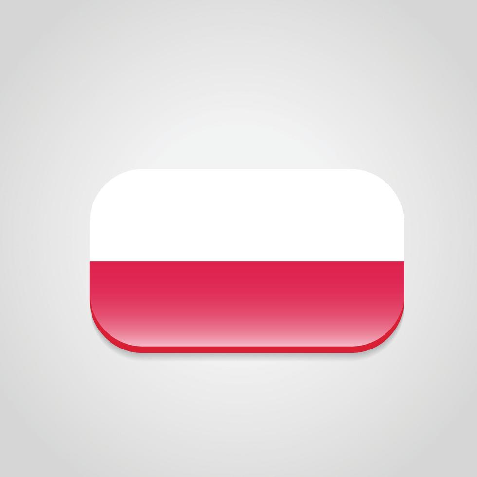 vetor de design de bandeira da polônia