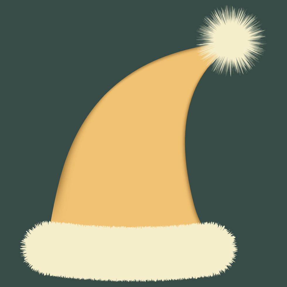 chapéu de natal papai noel ou elfo vetor