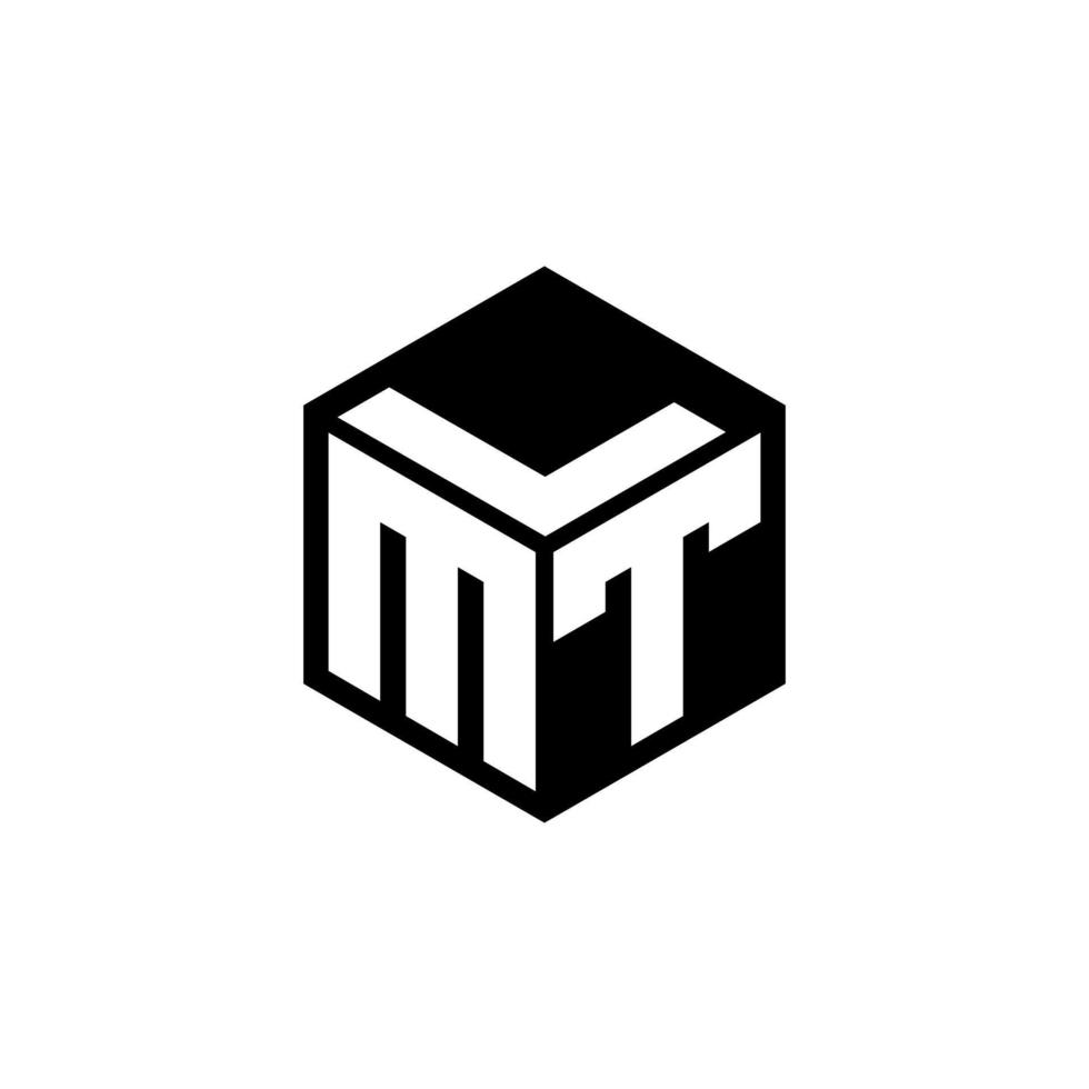 design de logotipo de carta mtl com fundo branco no ilustrador. logotipo vetorial, desenhos de caligrafia para logotipo, pôster, convite, etc. vetor