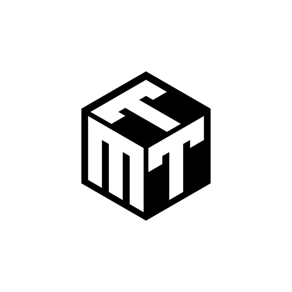 design de logotipo de letra mtt com fundo branco no ilustrador. logotipo vetorial, desenhos de caligrafia para logotipo, pôster, convite, etc. vetor