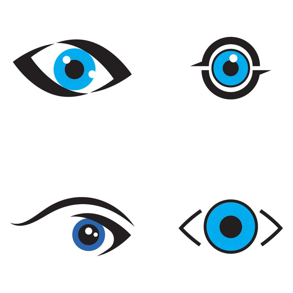 design de logotipo de vetor para cuidados com os olhos