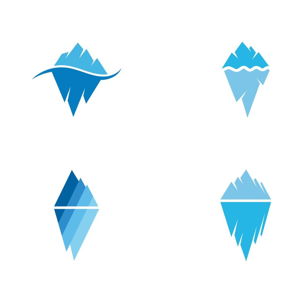 ilustração vetorial de iceberg vetor