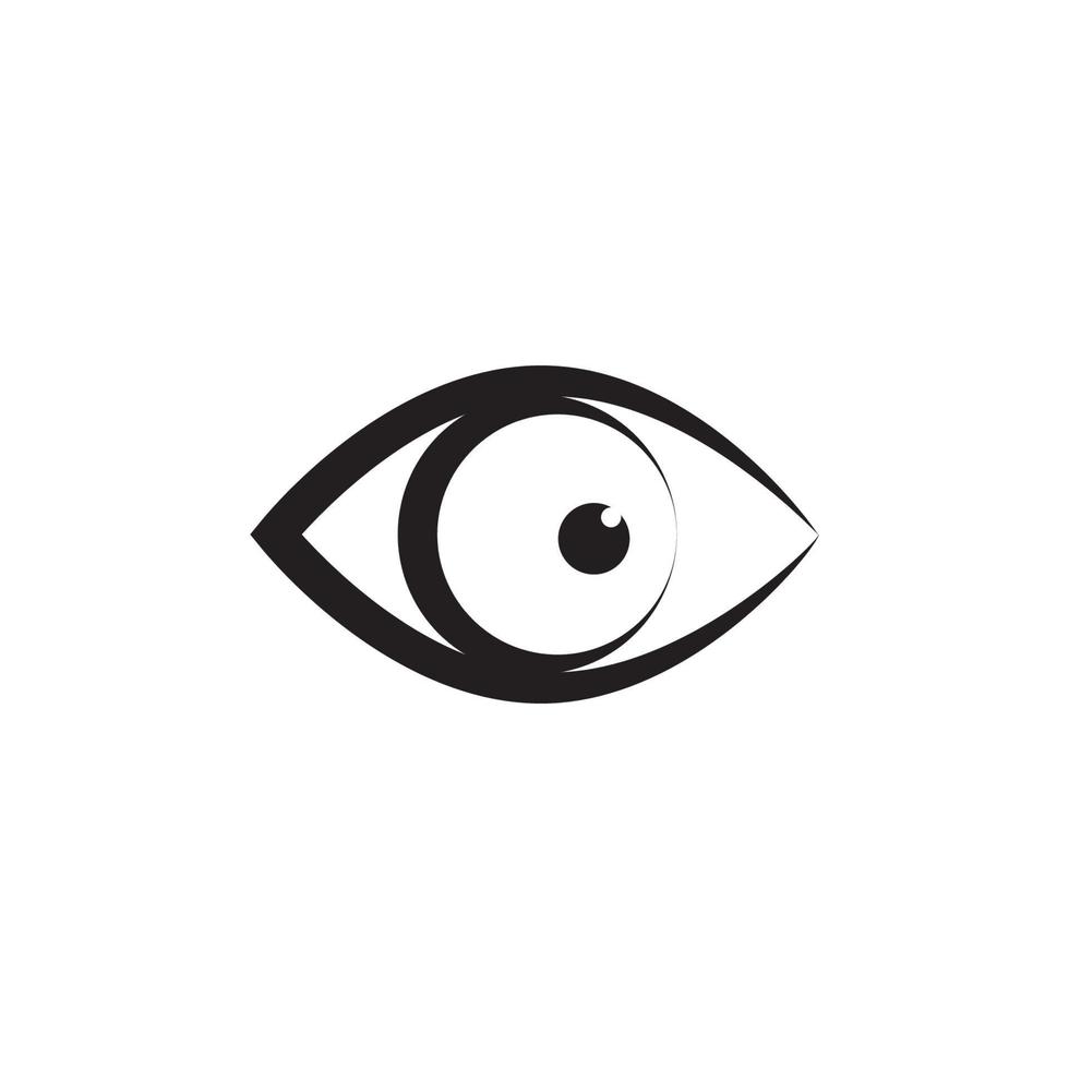 design de logotipo de vetor para cuidados com os olhos