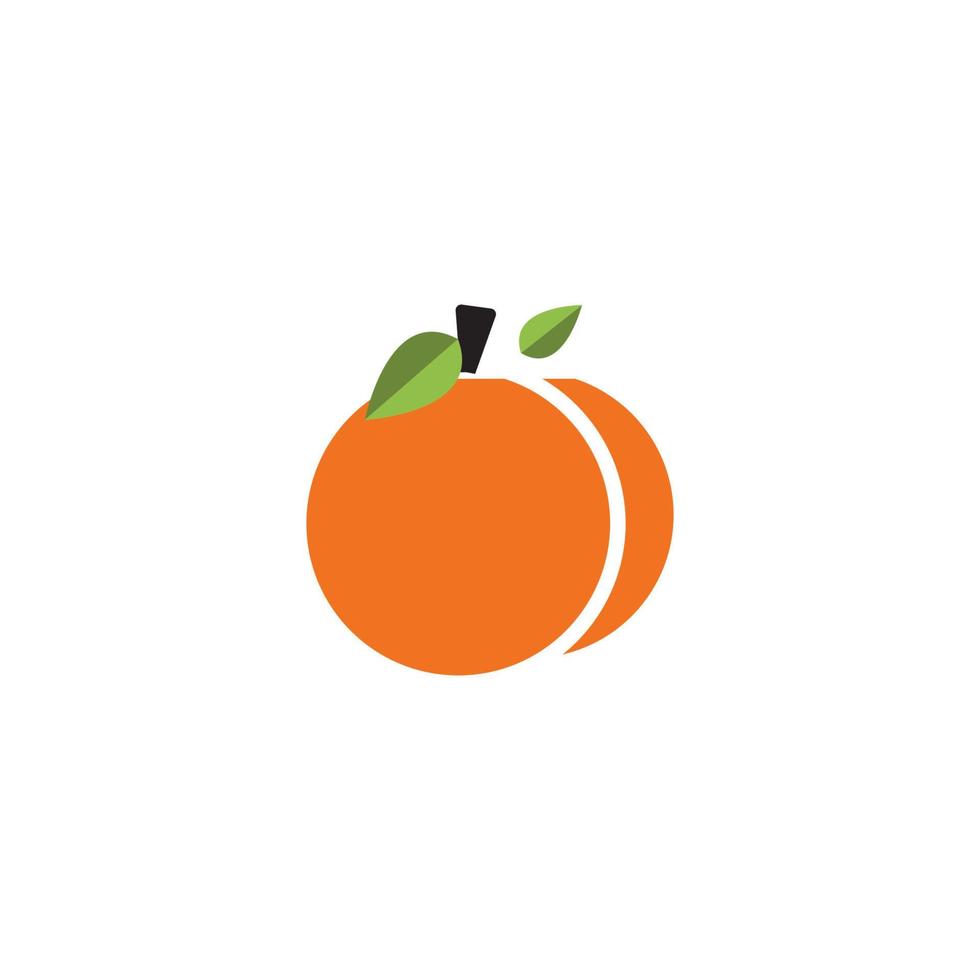 design de logotipo laranja vetor