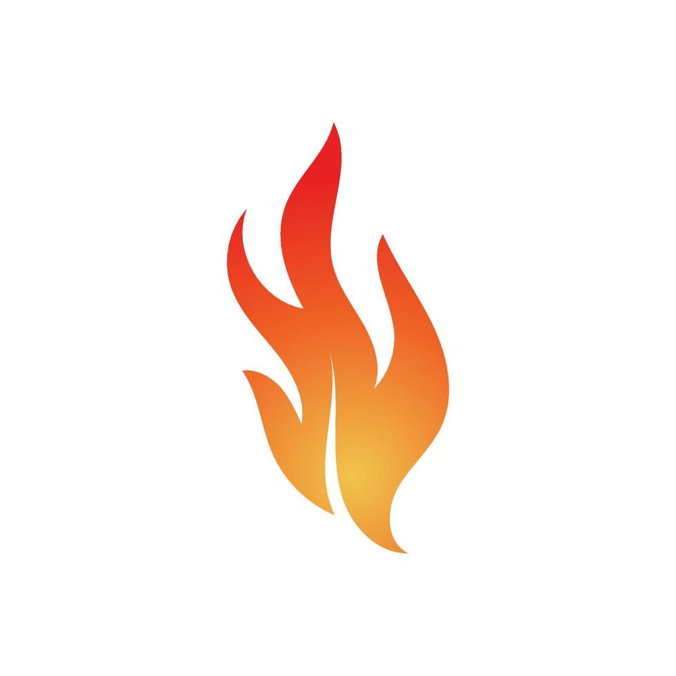 ícone de fogo. chama. logotipo da chama. ilustração de desenho vetorial de fogo. sinal simples de ícone de fogo. vetor