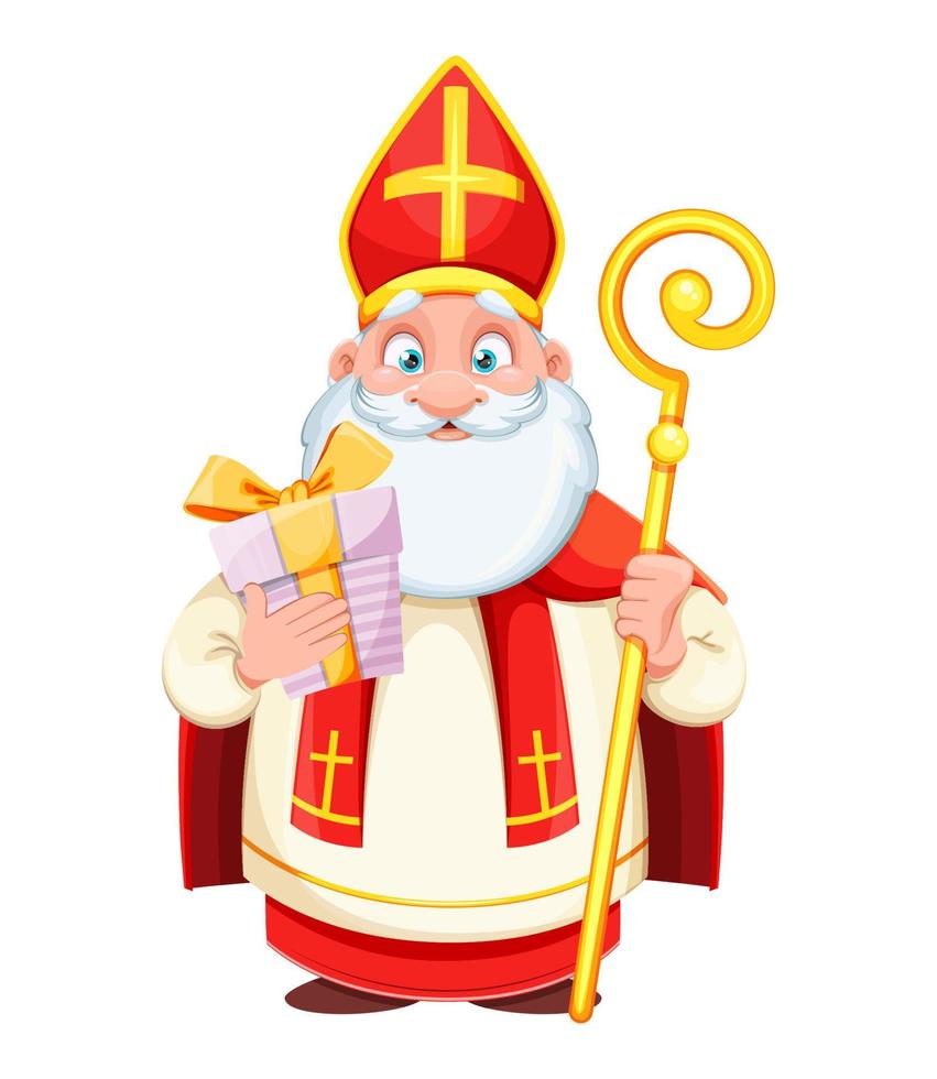 são nicolau ou sinterklaas. Feliz Natal vetor