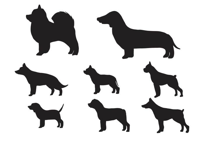 Free Silhouette of Dog Vector